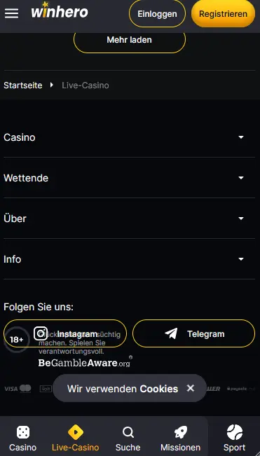 Winhero App Vorschau